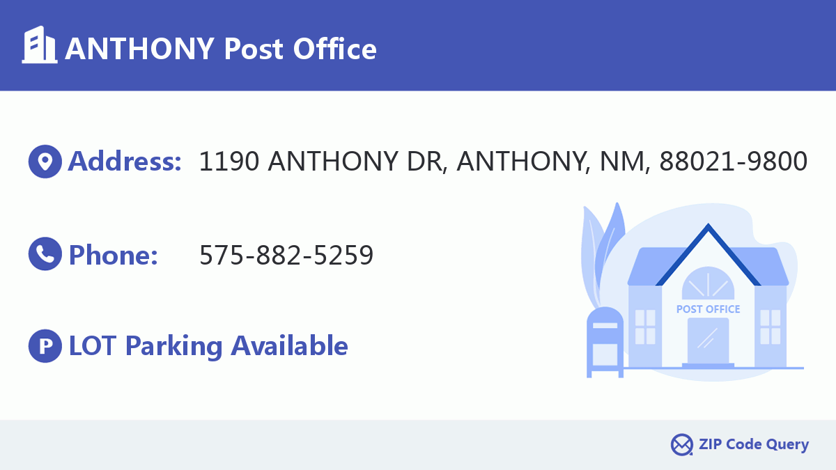 Post Office:ANTHONY