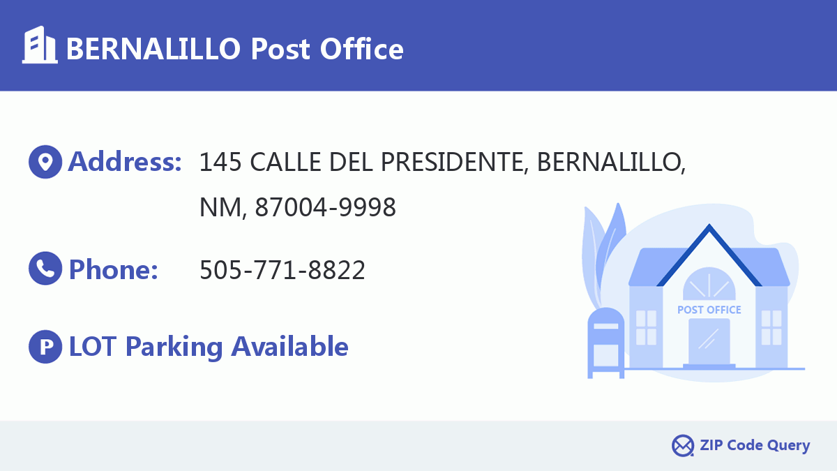 Post Office:BERNALILLO