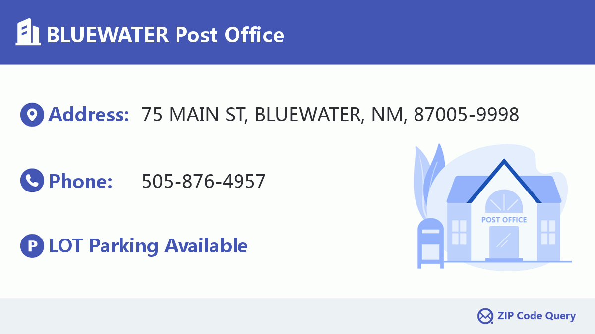 Post Office:BLUEWATER