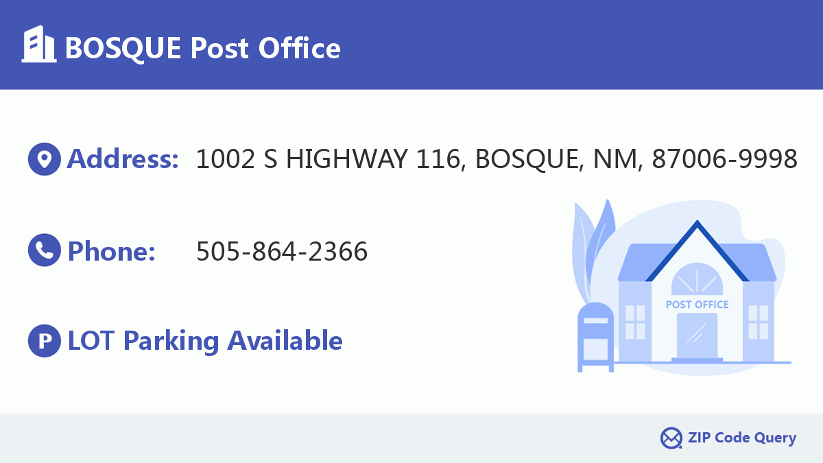 Post Office:BOSQUE