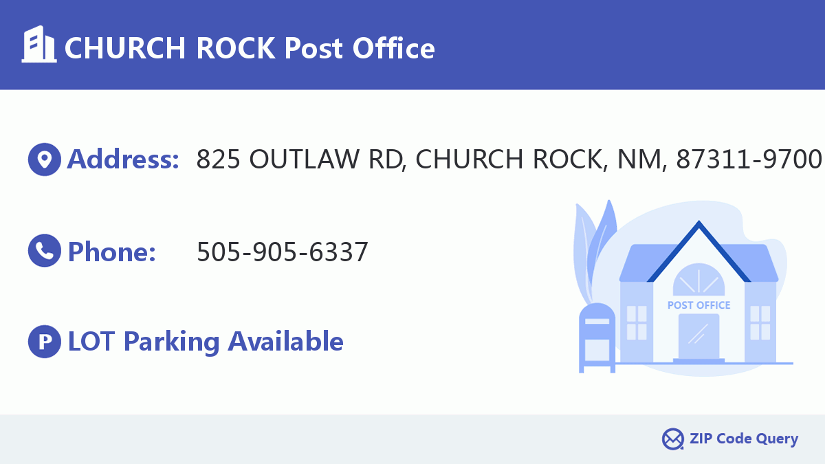 Post Office:CHURCH ROCK