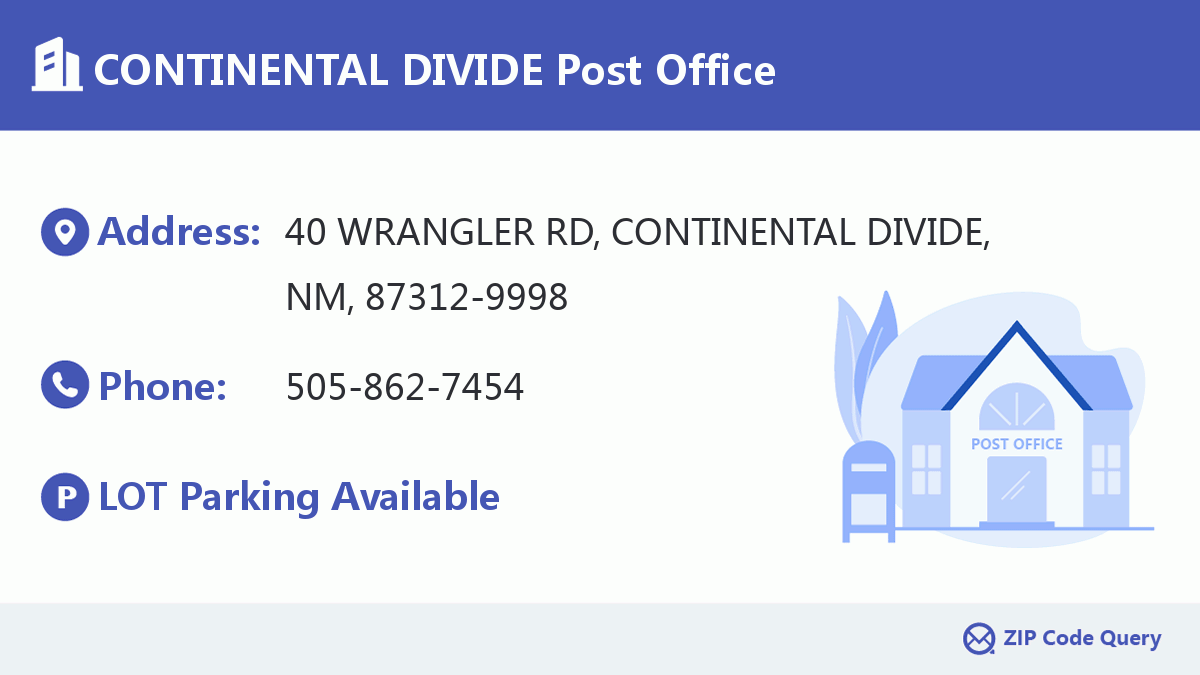 Post Office:CONTINENTAL DIVIDE