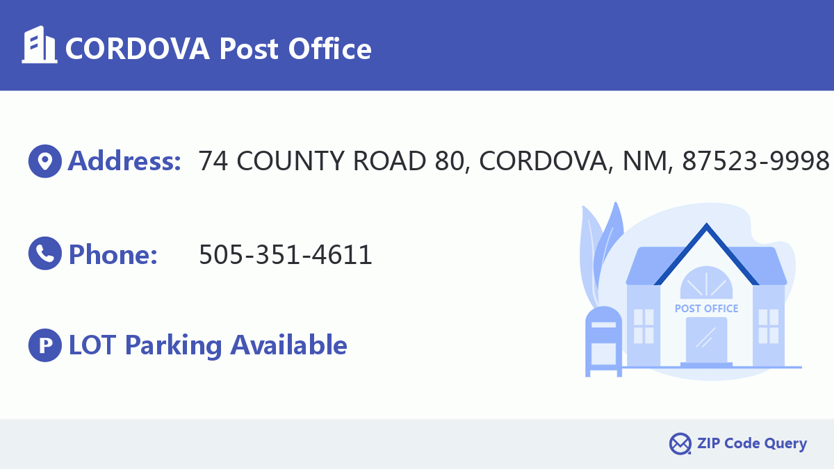 Post Office:CORDOVA