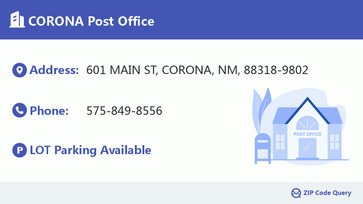 Post Office:CORONA