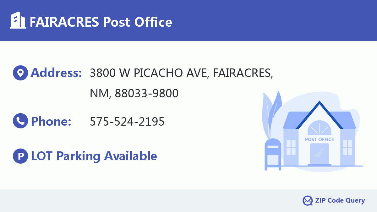 Post Office:FAIRACRES