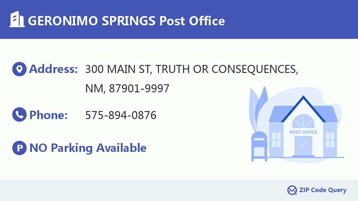 Post Office:GERONIMO SPRINGS