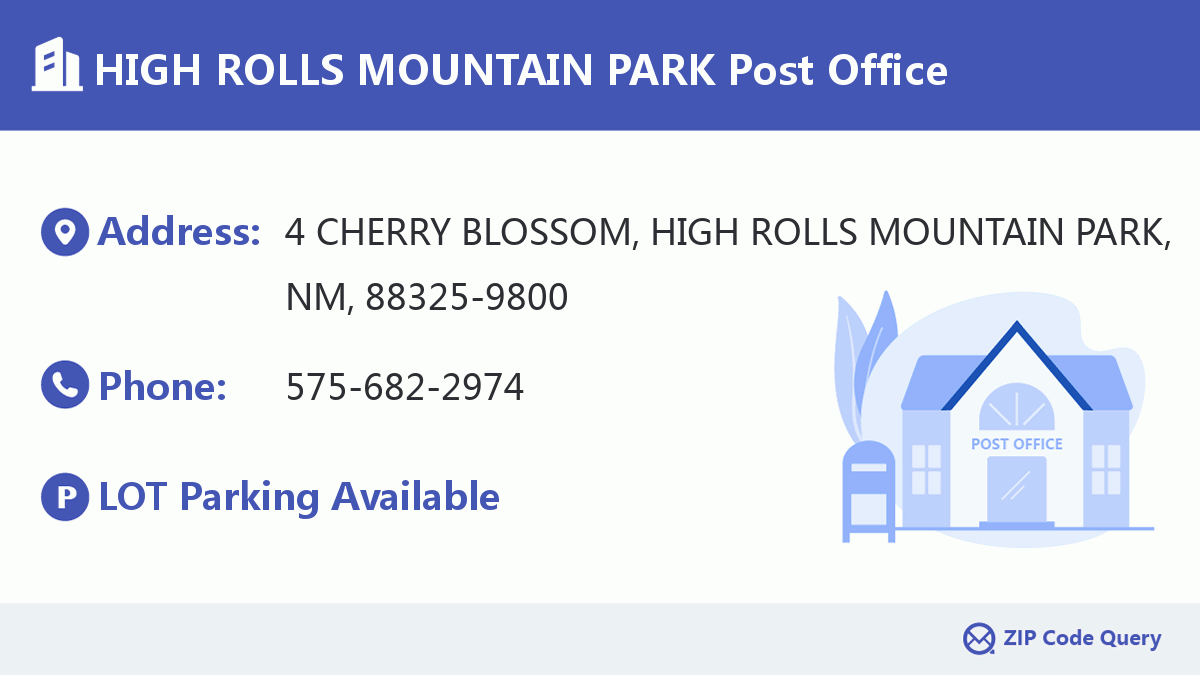 Post Office:HIGH ROLLS MOUNTAIN PARK