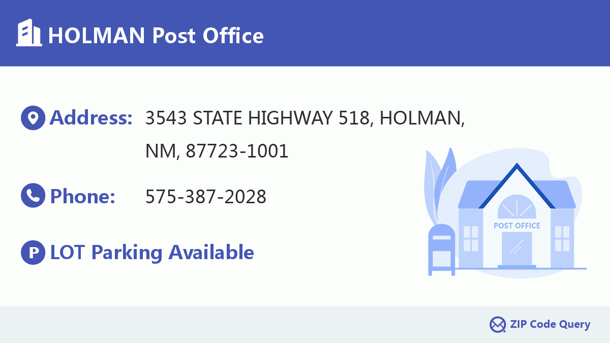 Post Office:HOLMAN