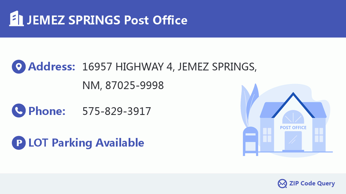 Post Office:JEMEZ SPRINGS