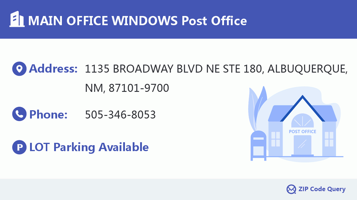 Post Office:MAIN OFFICE WINDOWS