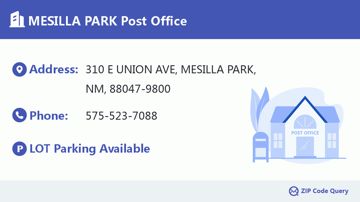 Post Office:MESILLA PARK