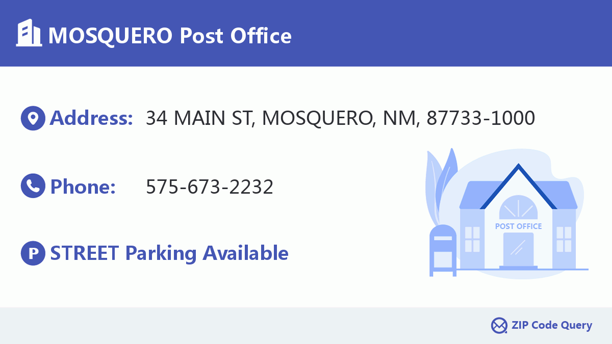 Post Office:MOSQUERO