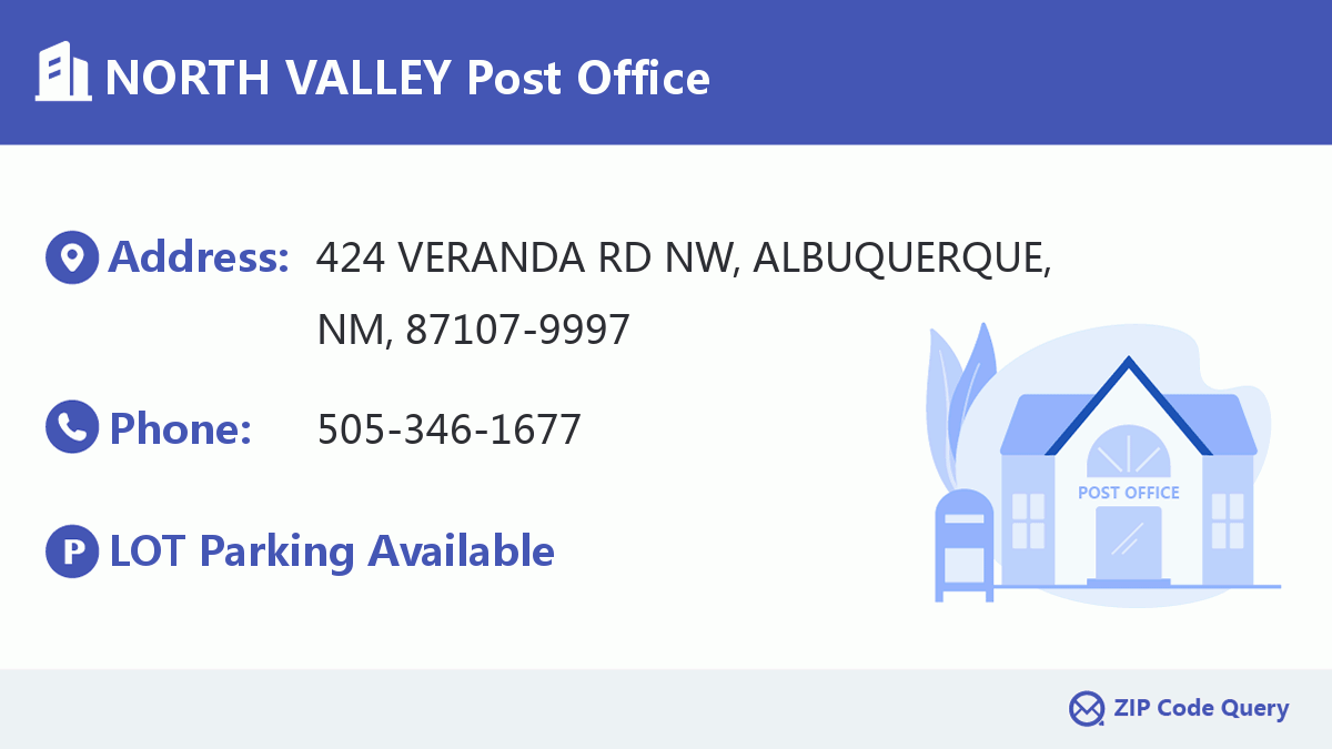 Post Office:NORTH VALLEY