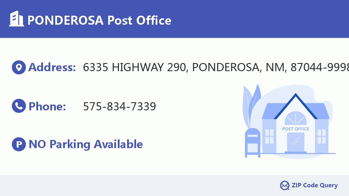 Post Office:PONDEROSA