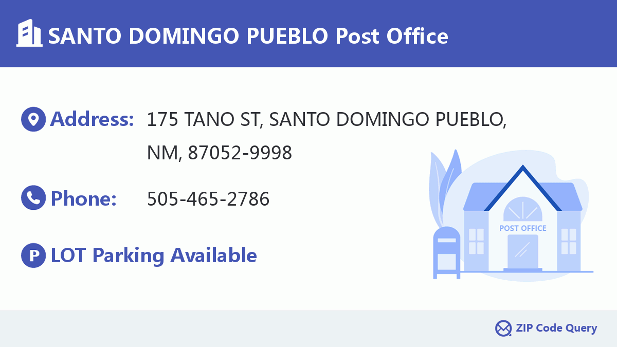 Post Office:SANTO DOMINGO PUEBLO