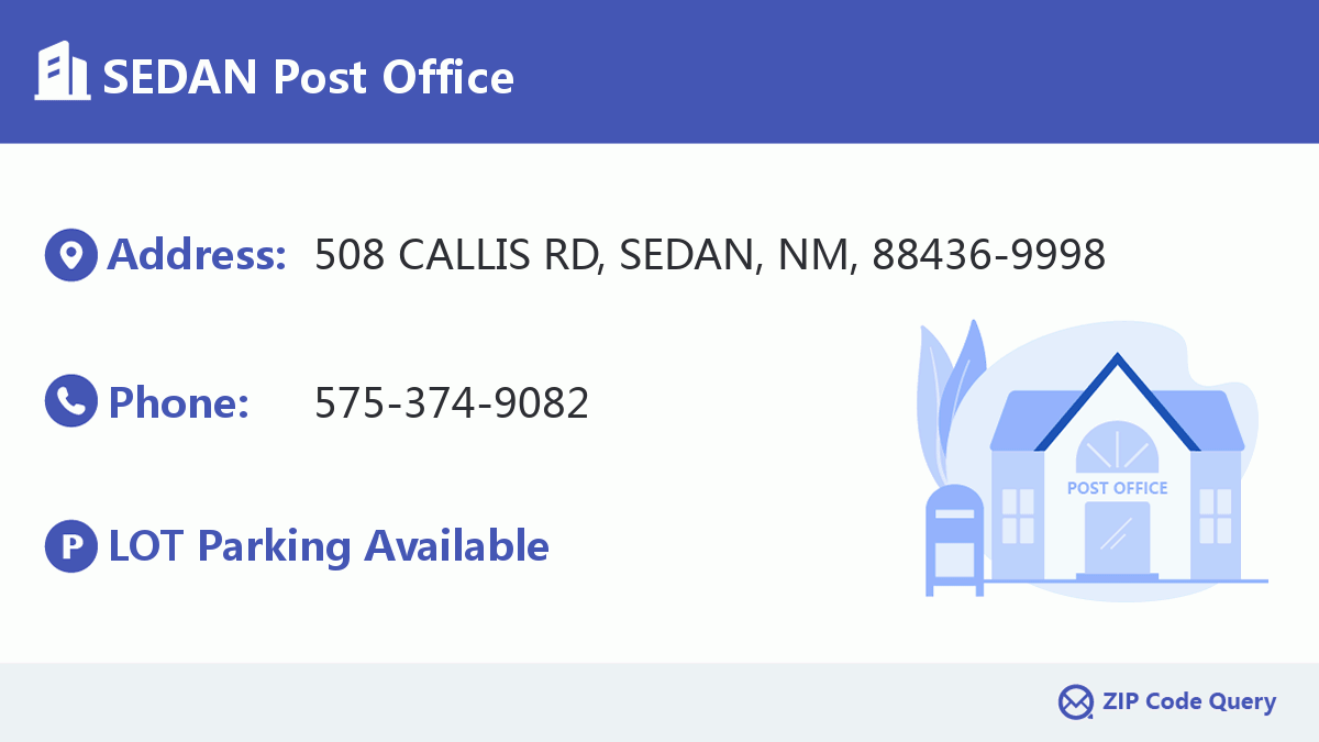 Post Office:SEDAN