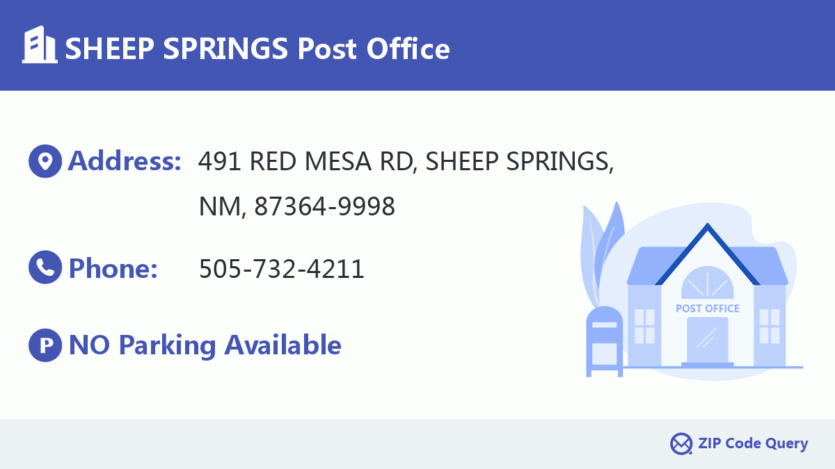 Post Office:SHEEP SPRINGS