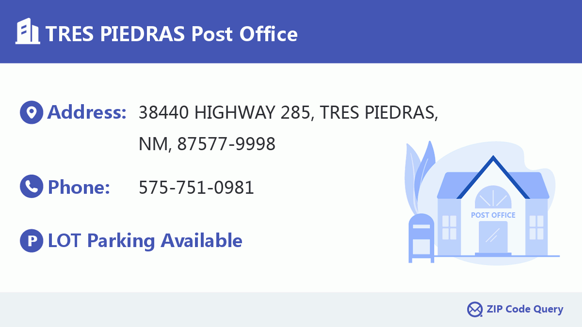 Post Office:TRES PIEDRAS