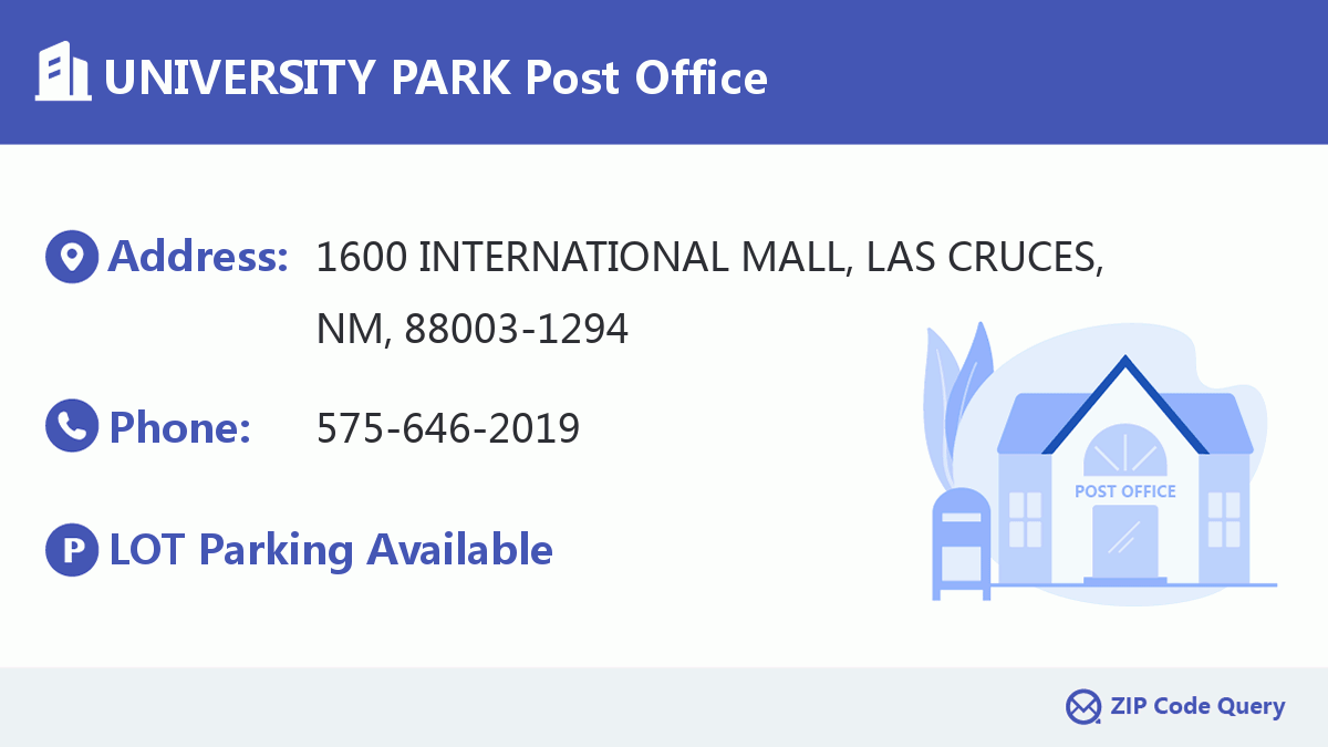 Post Office:UNIVERSITY PARK